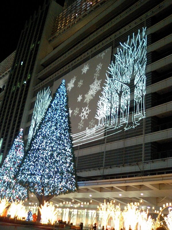 Towers lights 2006 at JR Central Towers by kurikei