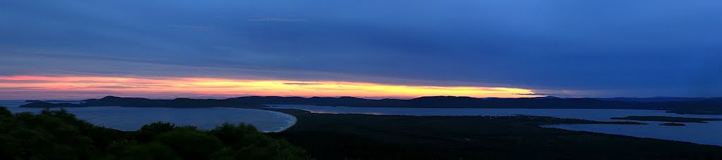 Seven Mile Beach and the Great Lakes from the Cape Hawke viewing platform by TheDoc-AUS