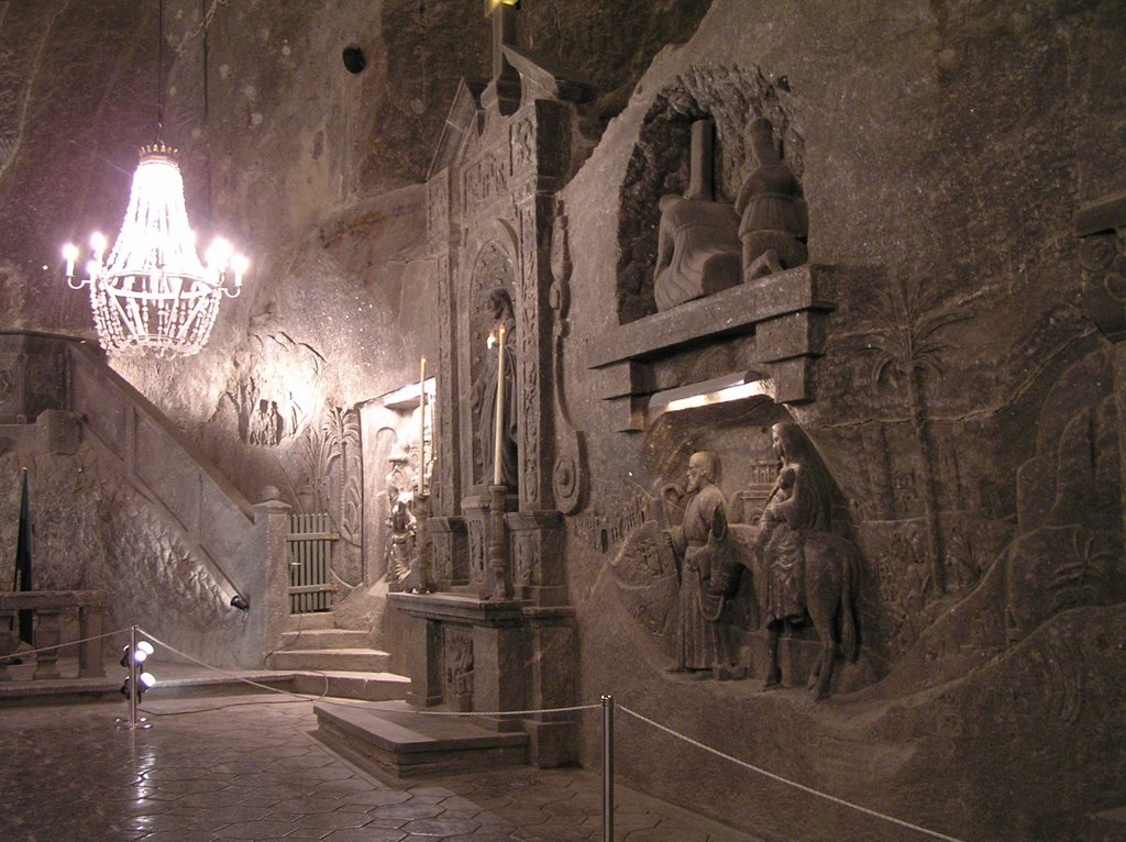 Wieliczka Saltmine Carvings near Krakow by IvanA