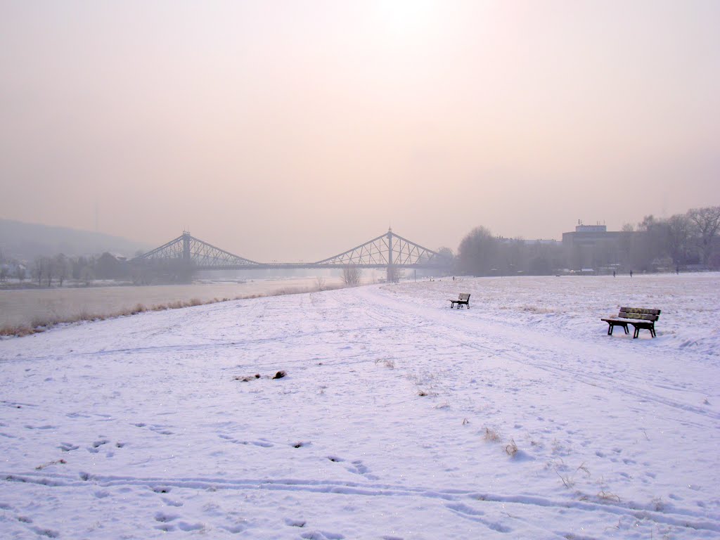 Dresden Elbe Valley im Winter by M.Kreuz