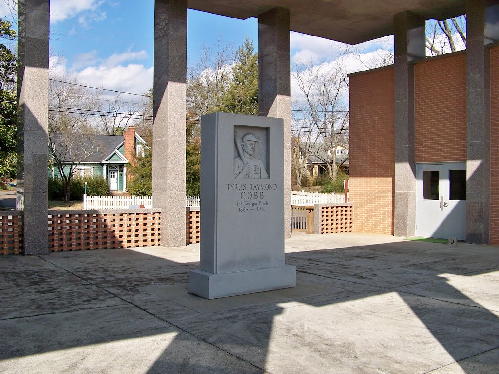 Ty Cobb Memorial at the Royston City Complex by herdintheupstate