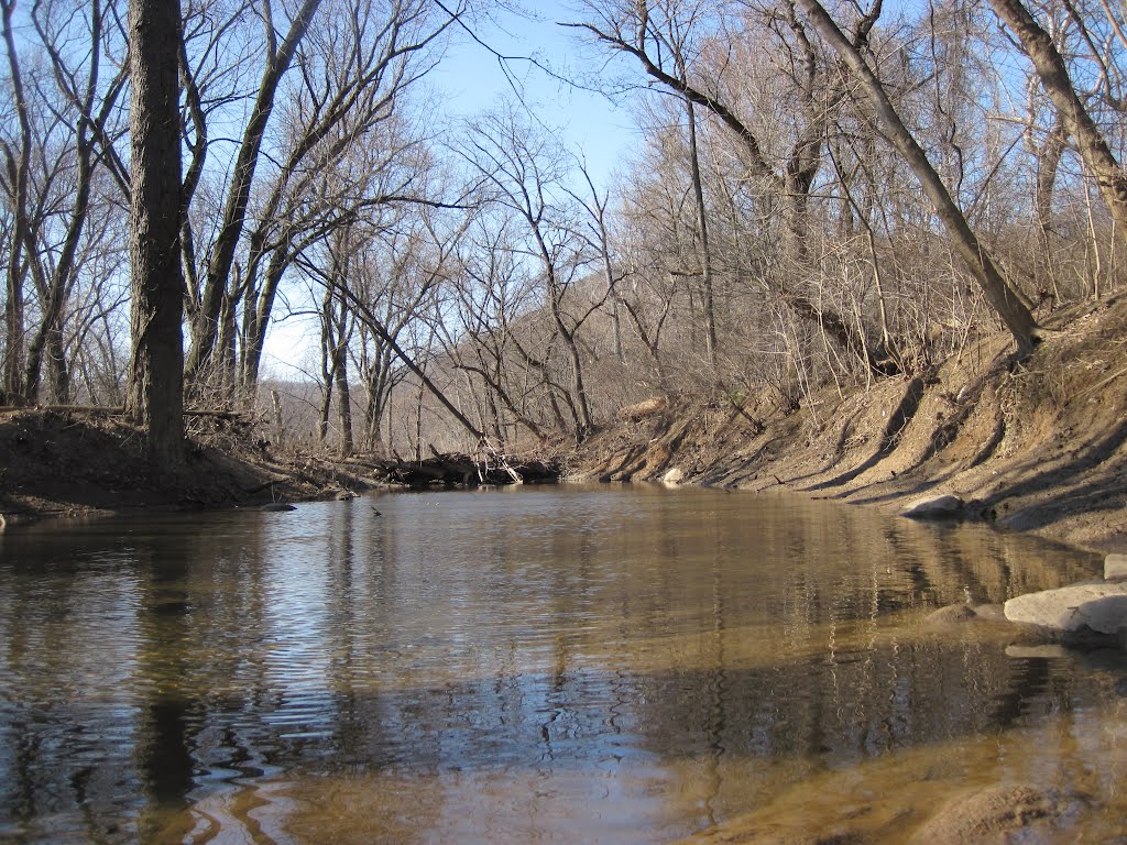 The end of the creek channel by midatlanticriverrat