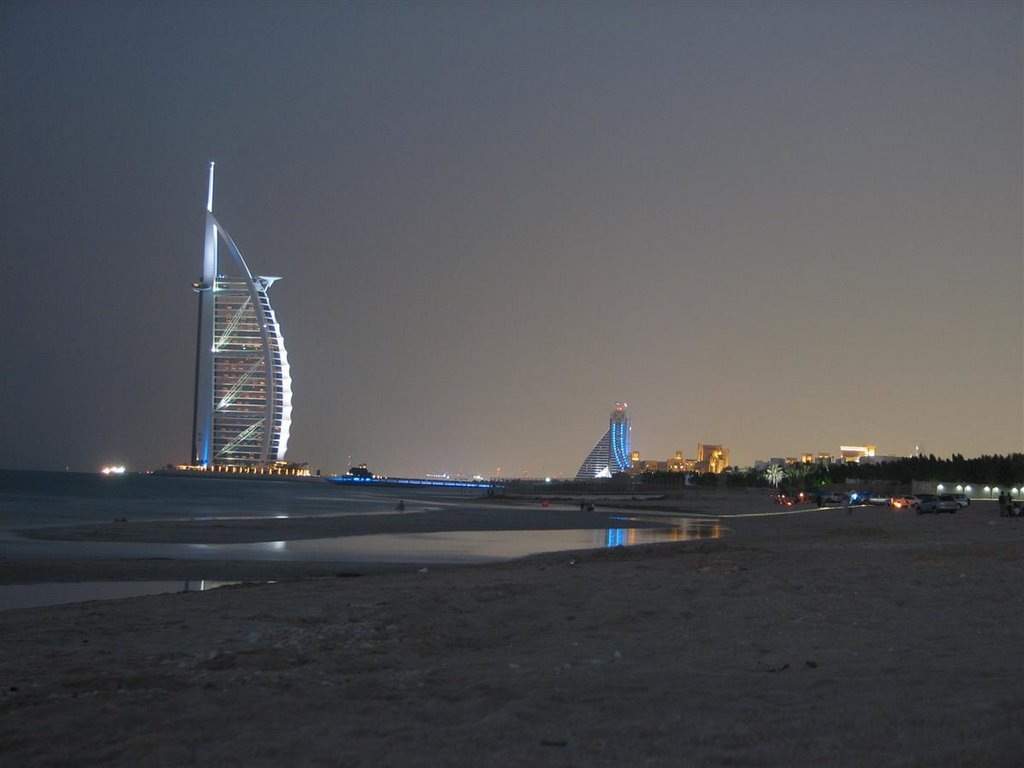 Burj Al Arab from Jumeirah Open Beach by Hisham I