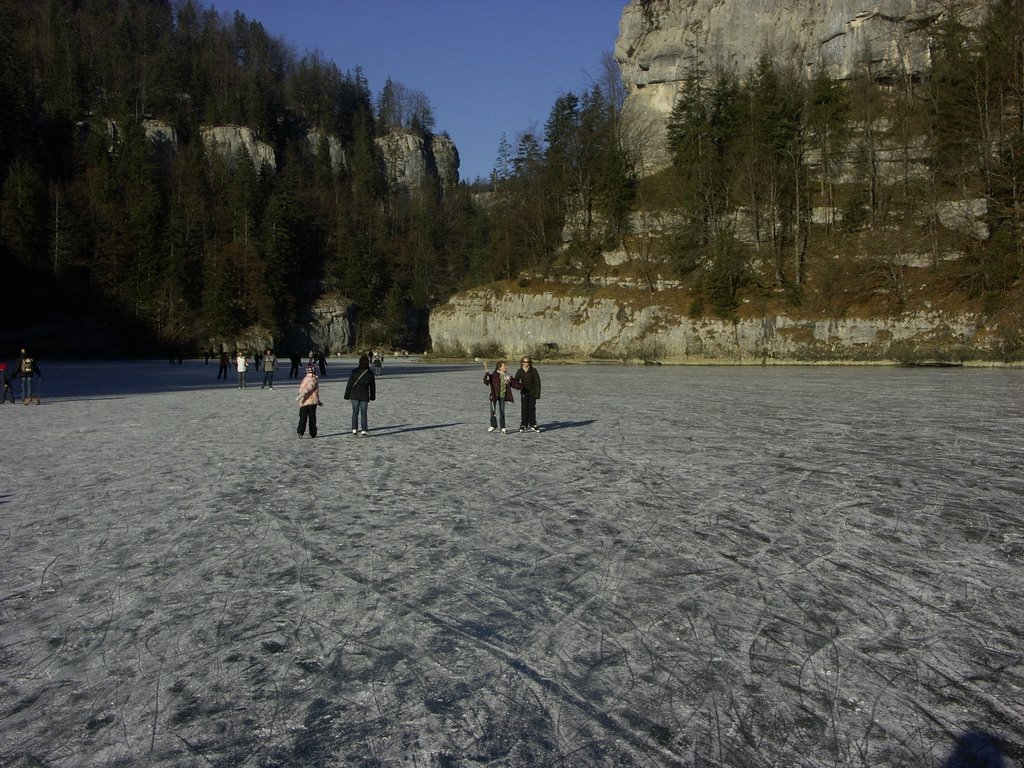 Le Doubs gelé by Daniel Perrenoud