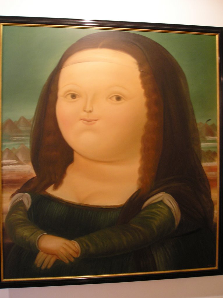 Obra de Fernando Botero " Monalisa aos 12 anos" acervo da Donacion Botero by camedia