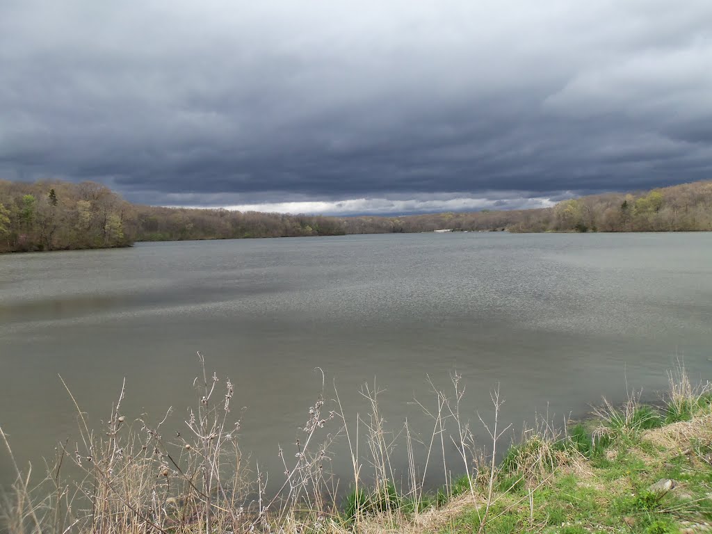 Ominous sky at Lake Geode State Park by Ryan Bradley