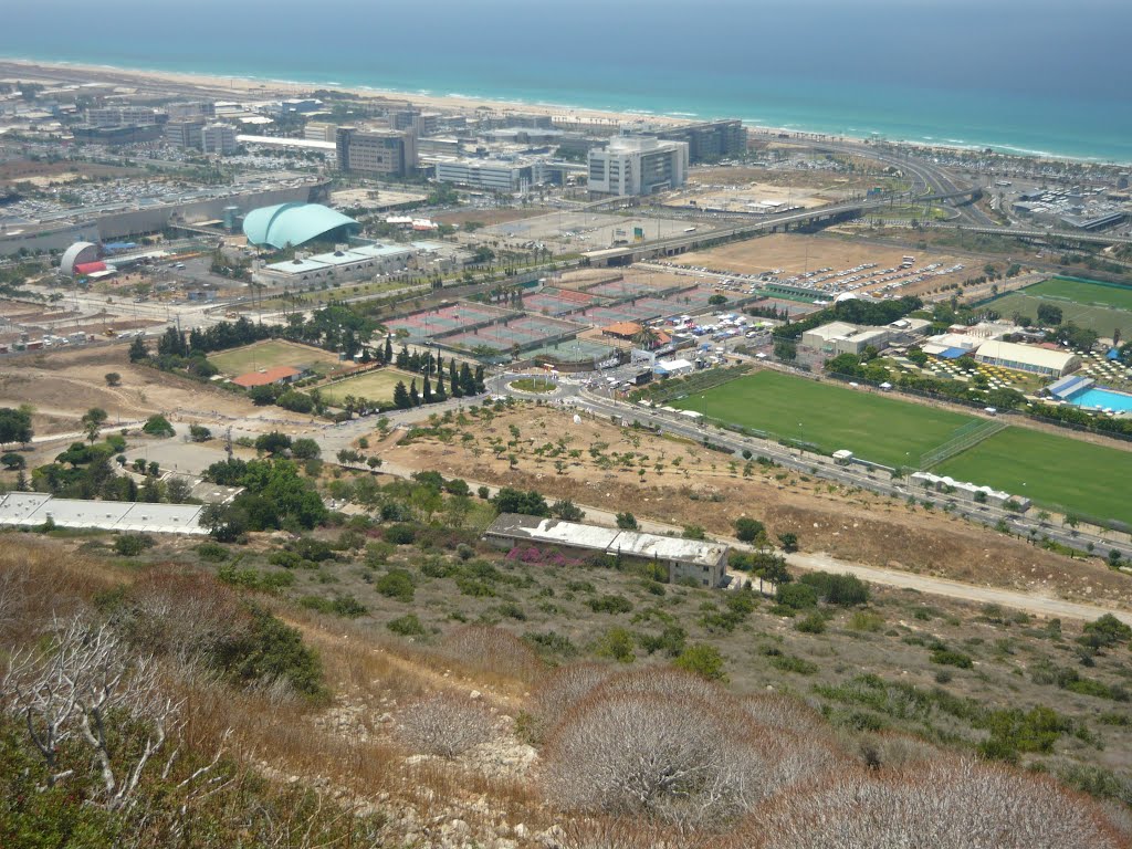 View into the South, Carmelia, Haifa, Israel by yacovro