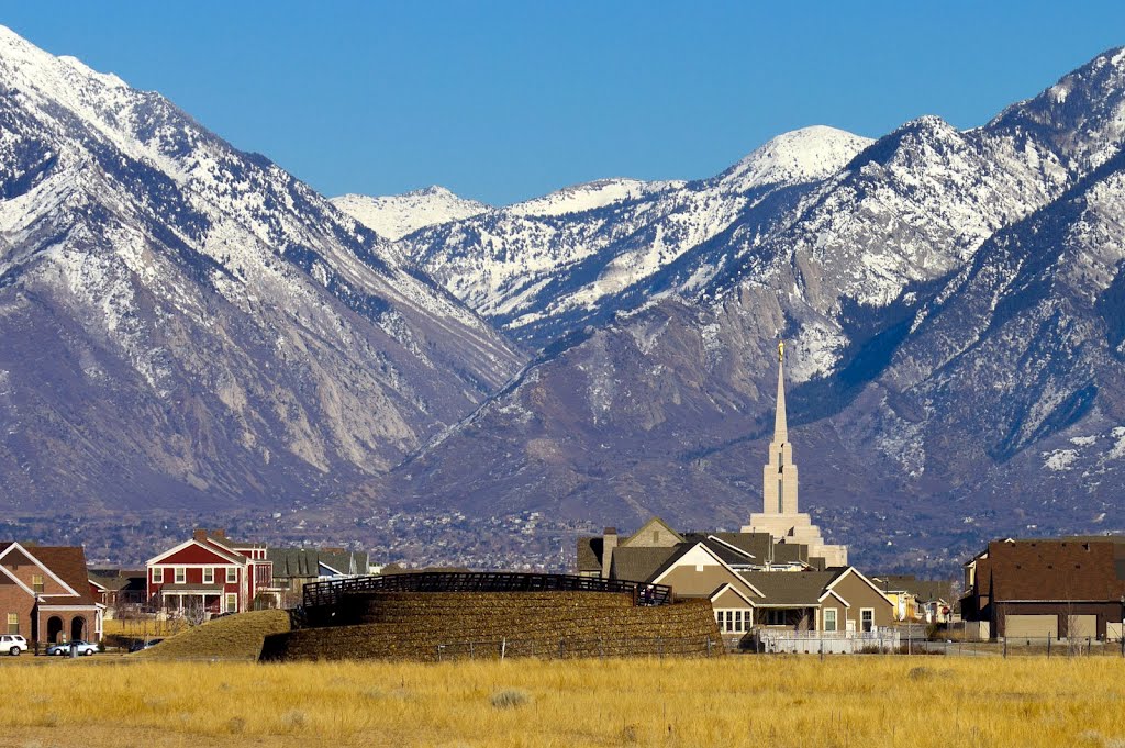 Steeple and Mountains by TheShot