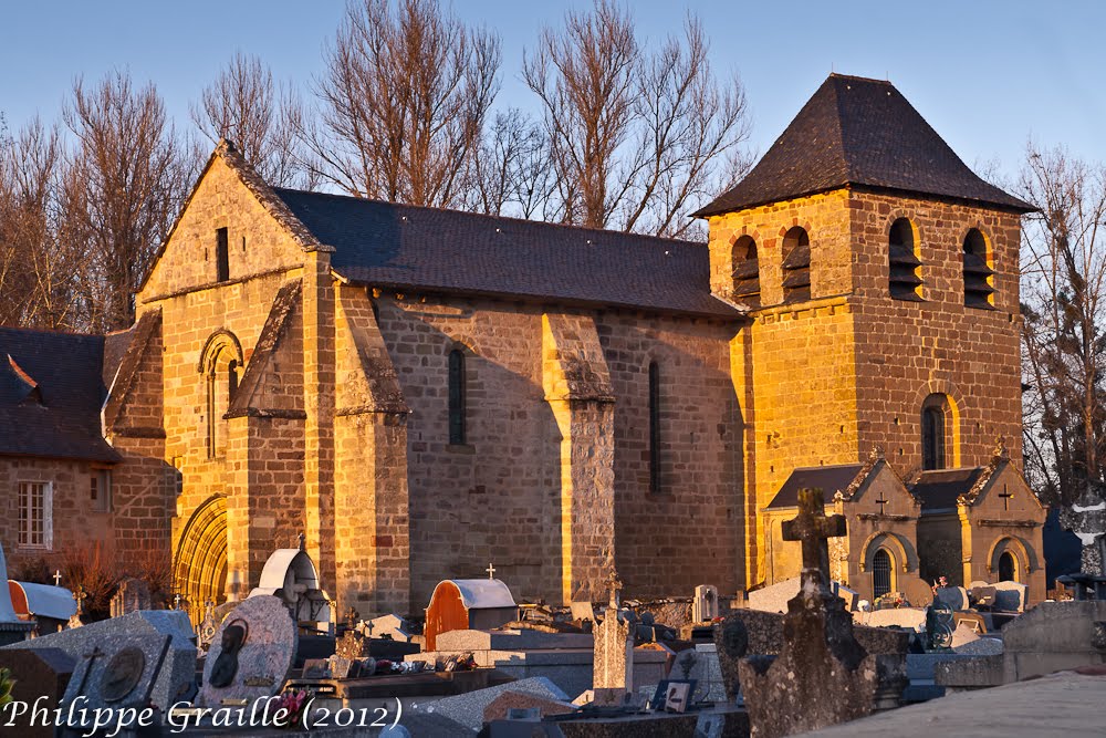 Malemort sur corrèze (Corrèze) - Eglise romane Saint-Xantin by Philippe GRAILLE