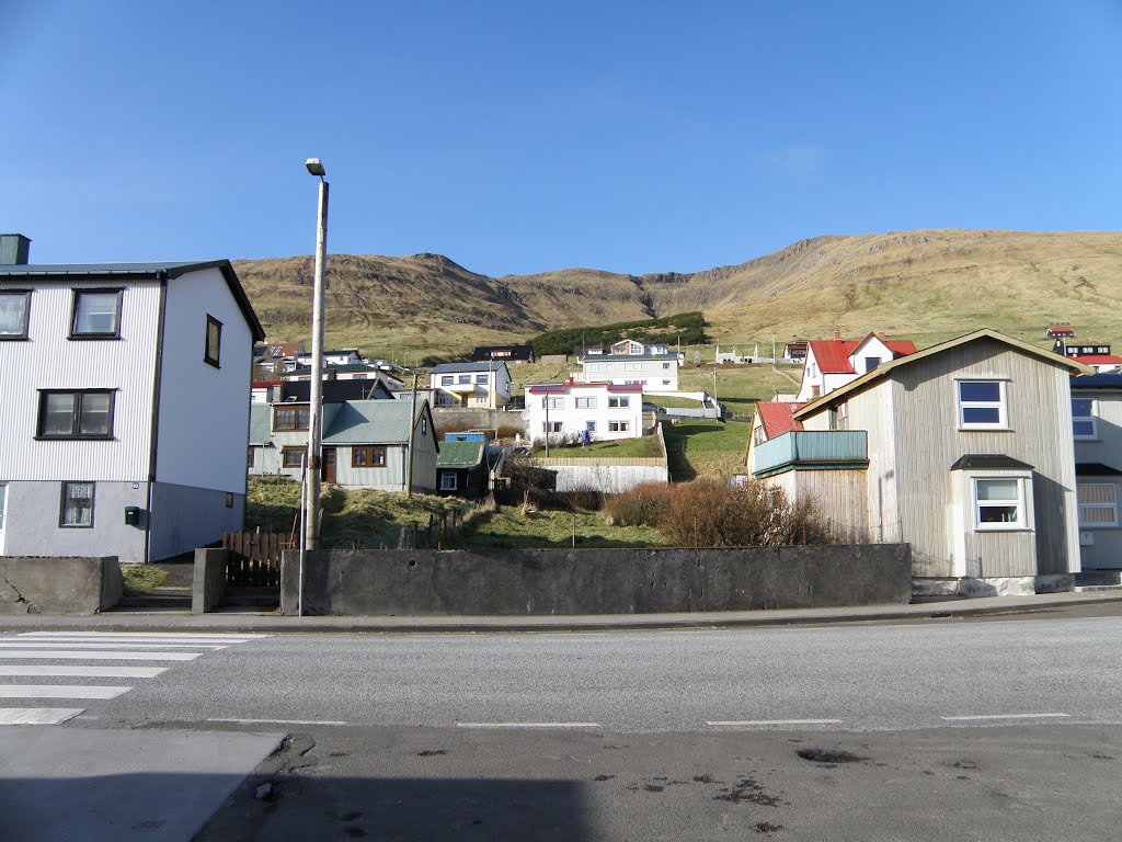 Vágur, Faroe Islands, View towards North to the Park by Eileen Sandá