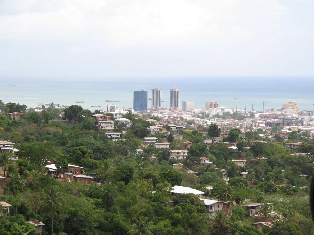 Town from Lady Young Road, Trinidad by rogerdp