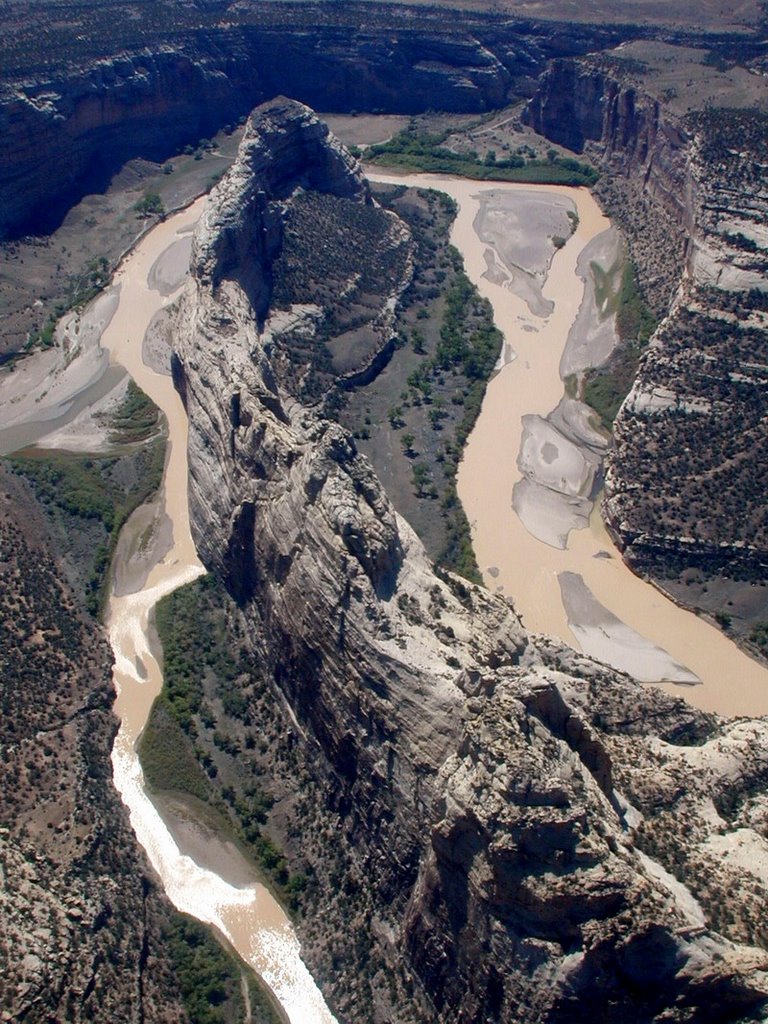 Steamboat Rock from the air by David Herberg