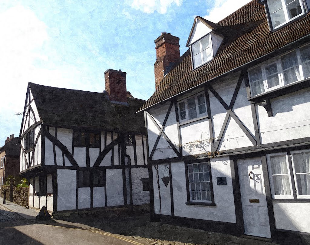 Old Houses in King Street, West Malling by Chris Seager