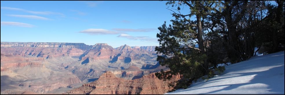 Grand Canyon, snow on the South Rim by n7fsp