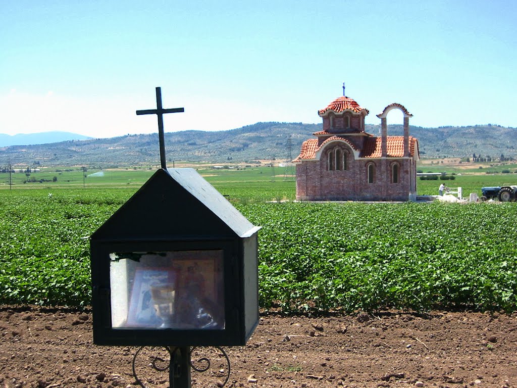 Two shrines on the way to Livadia by eva lewitus