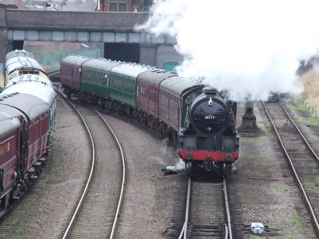 Sir lamiell leaving Great Central Station Loughborough by wyberton