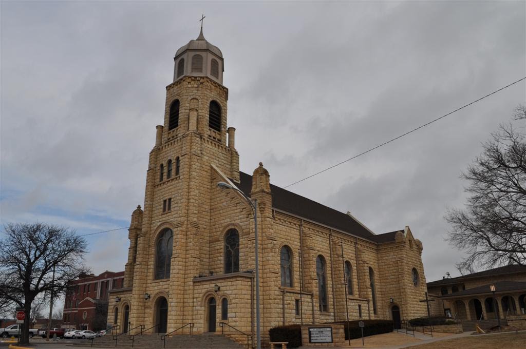 St Joseph Catholic Church, limestone, Hays, KS by marnox1