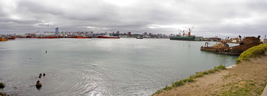 Vista del Puerto de Mar del Plata by martinmoline