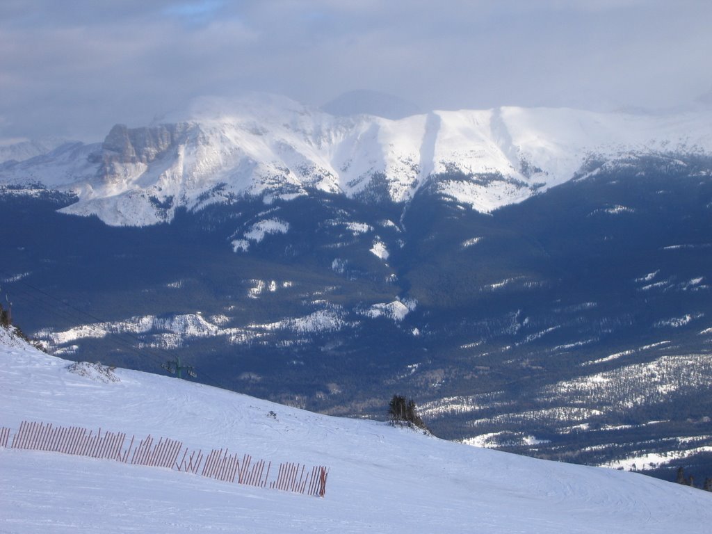 A Winter Wonderland and Sheer Drop off in the High Country at Marmot Jasper by David Cure-Hryciuk