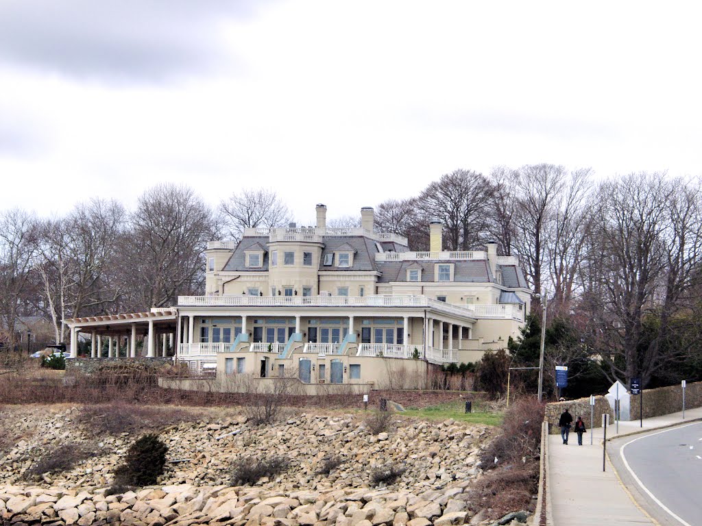 RHODE ISLAND: NEWPORT: The Chanler at Cliff Walk: Easton Bay aspect (approaching entrance to The Cliff Walk) by Douglas W. Reynolds, Jr.