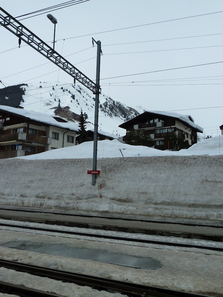 Sedrun Main Station by franzhorvath