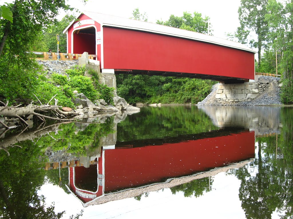 Rexleigh Covered Bridge Revival 2007 Reflection by Vanessa Rheaume