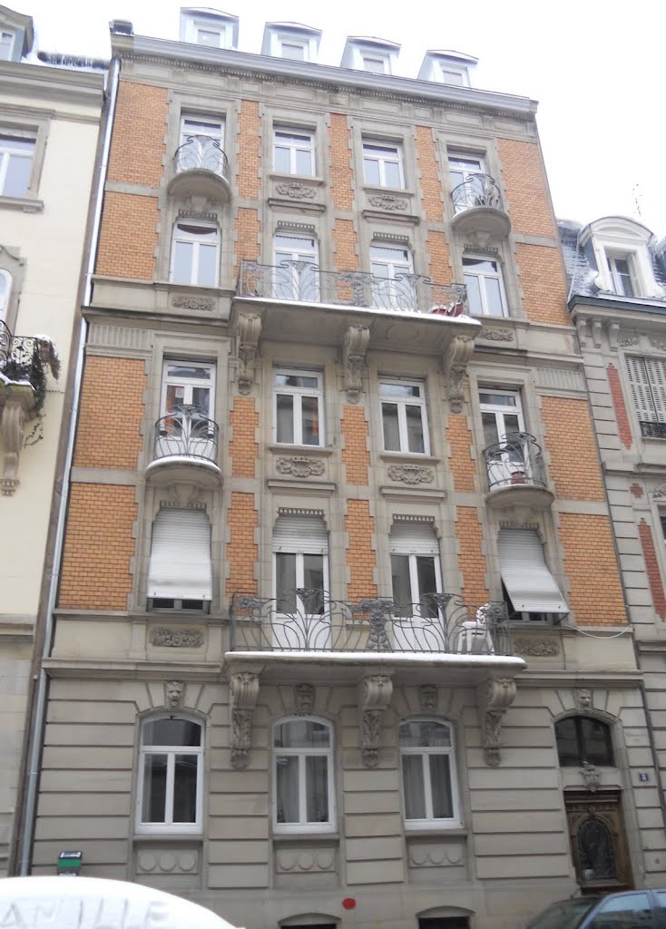 Strasbourg, rue Louis-Apffel 8 (Vitus Brokmann 1903-04) by Jacques Lasserre