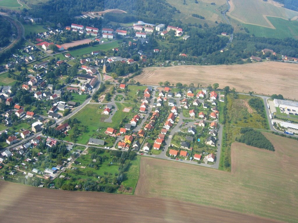 Hilbersdorf bei Freiberg aus der Luft by Schnuffihase