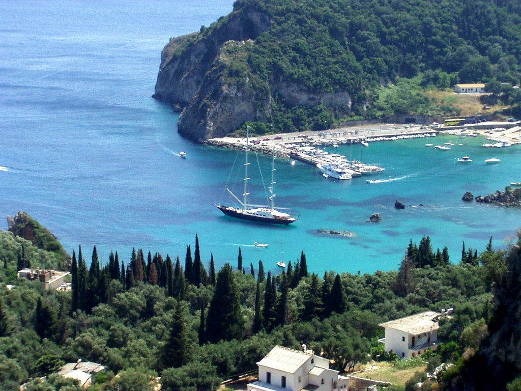 Paleokastritsa Harbour by Nick Edwards