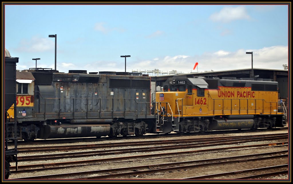 One in a series of photos taken from the Northbound Pacific Surfliner train in and around Guadalupe California July 2011 Mostly showing the agricultural activity and local views by Loco's Loco Co.