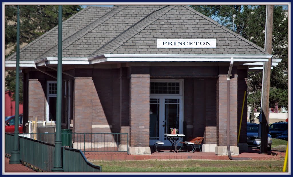 This is a photo of Princeton station taken from the California Zephyr This Image also appears in my new 'Flickr' photo blog'Amtrak train Routes' MY photos of Princeton on Google map by Loco's Loco Co.