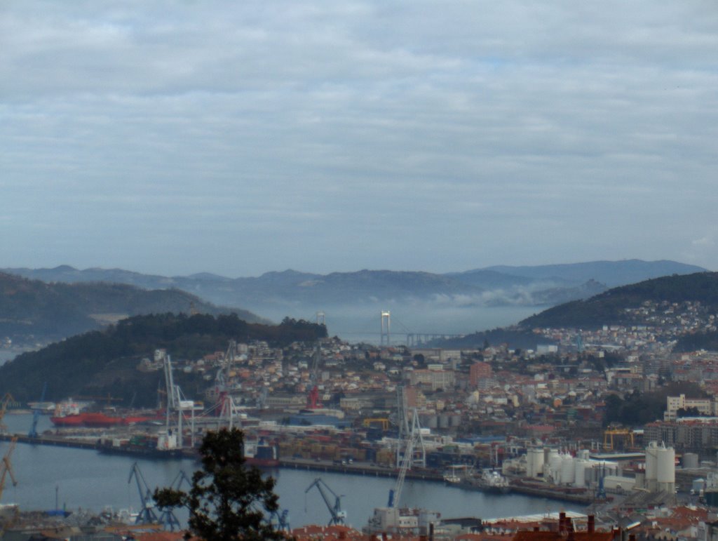 La ría desde el castro, vigo by albertoyp