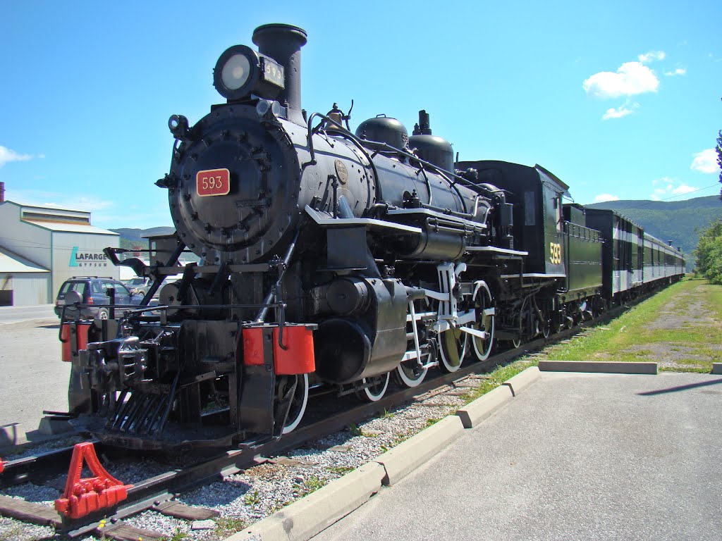 Engine 593 - Corner Brook, NL by daveleyden