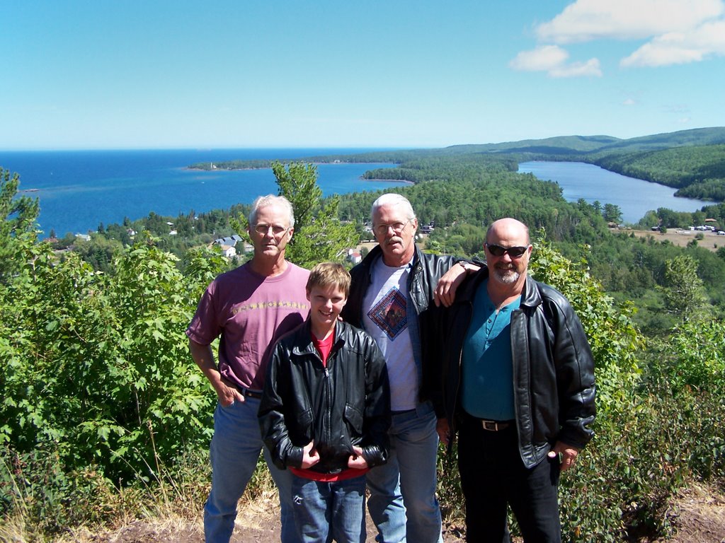 Copper Harbor from Brockway Mtn. by larry4tree