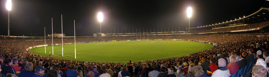 Football Park, Adelaide. by Mike Bonnitcha