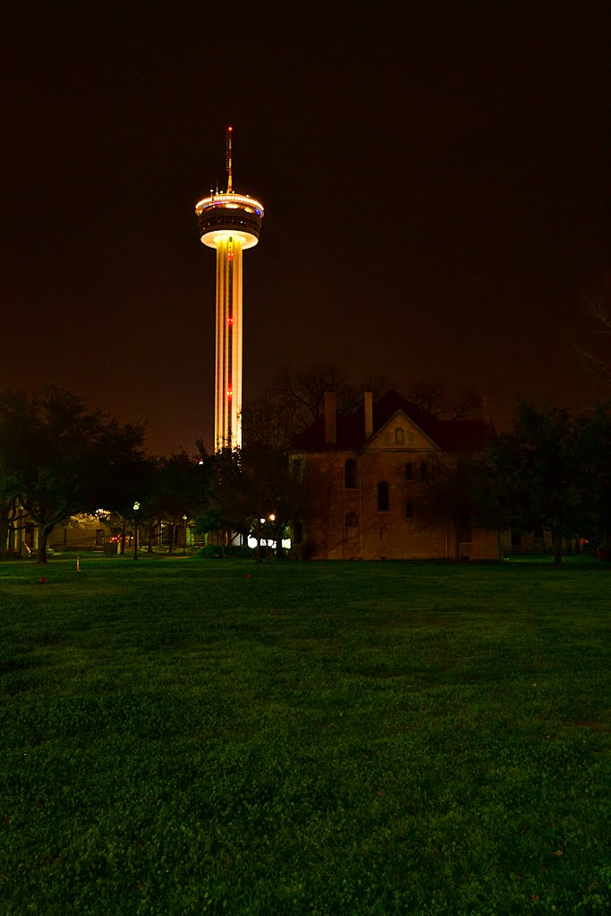 Tower of the Americas, from HemisFair Park, San Antonio, TX - February 23, 2012 by Mr & Mrs Patch Rowcester