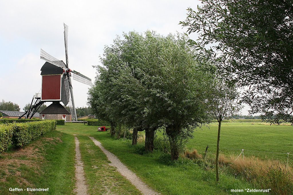 Geffen - Elzendreef t/o nr. 36A : Molen "Zeldenrust" by Scholte