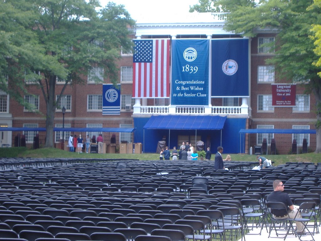 Longwood University Campus: Wheeler Lawn after 2006 spring graduation by Idawriter