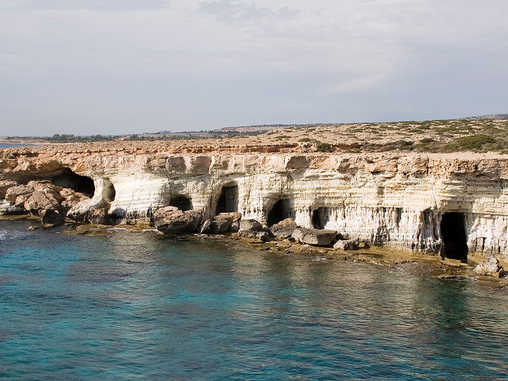 Sea Caves Ayia Napa by Bob Wood