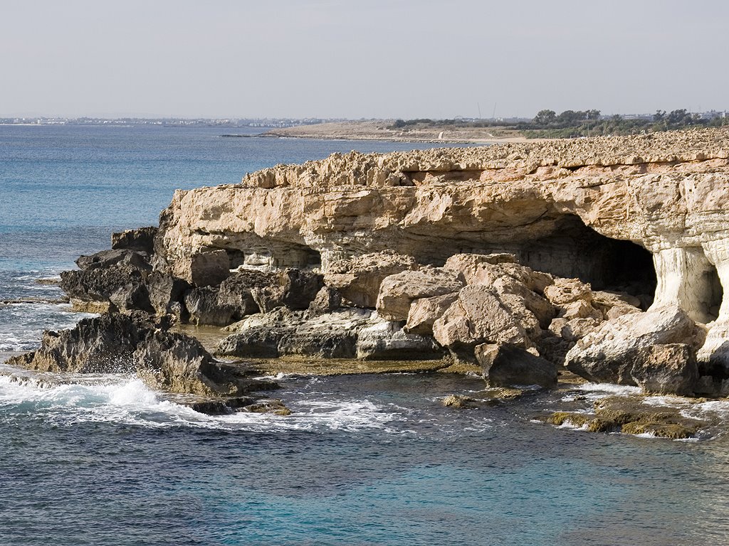 Sea Caves Ayia Napa by Bob Wood