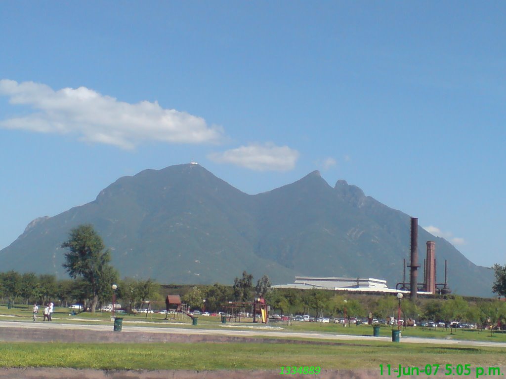 Vista del Cerro de la silla by Luis Enrique Lara