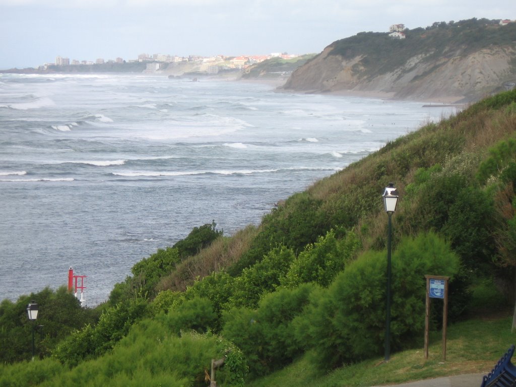 Biarritz photographed from Guéthary by Andries Bleijerveld