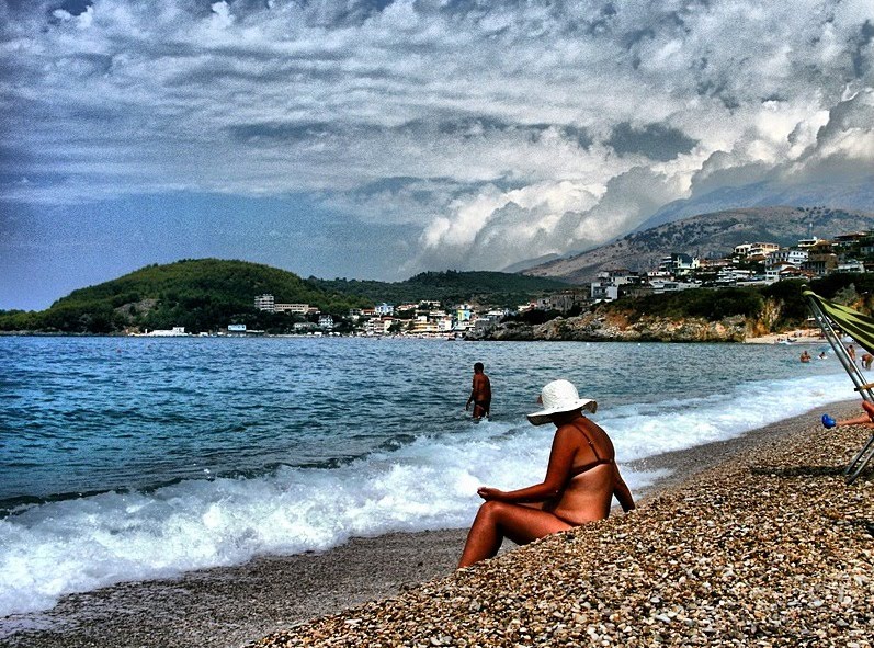 VIEW OF HIMARE-ALBANIA by filip panajioti