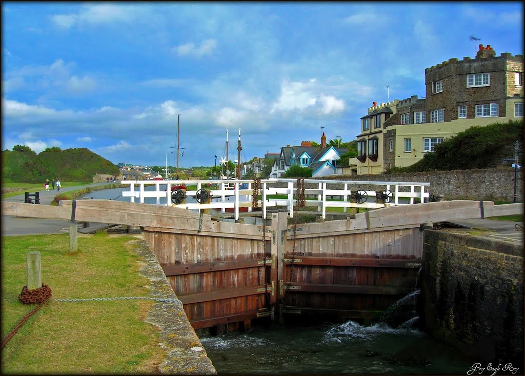 This Lock Gate gives Access to the Sea by Grey Eagle Ray