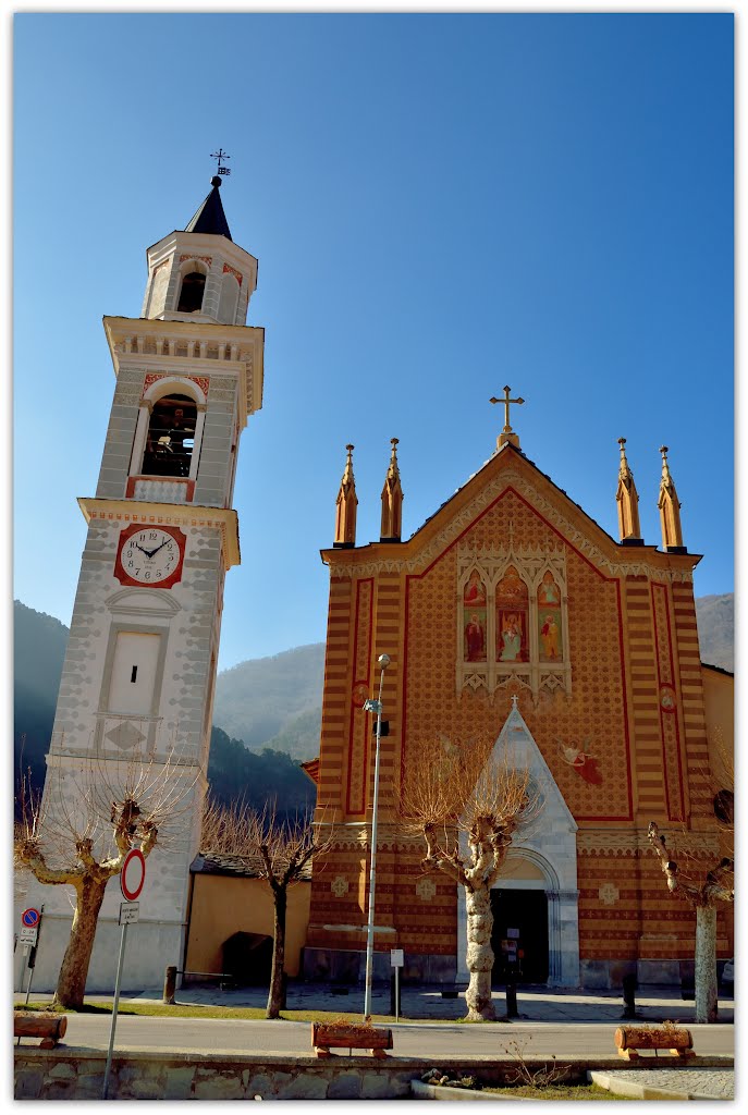 Parrocchiale dei Santi Cosma e Damiano a San Damiano Macra by violapinnata