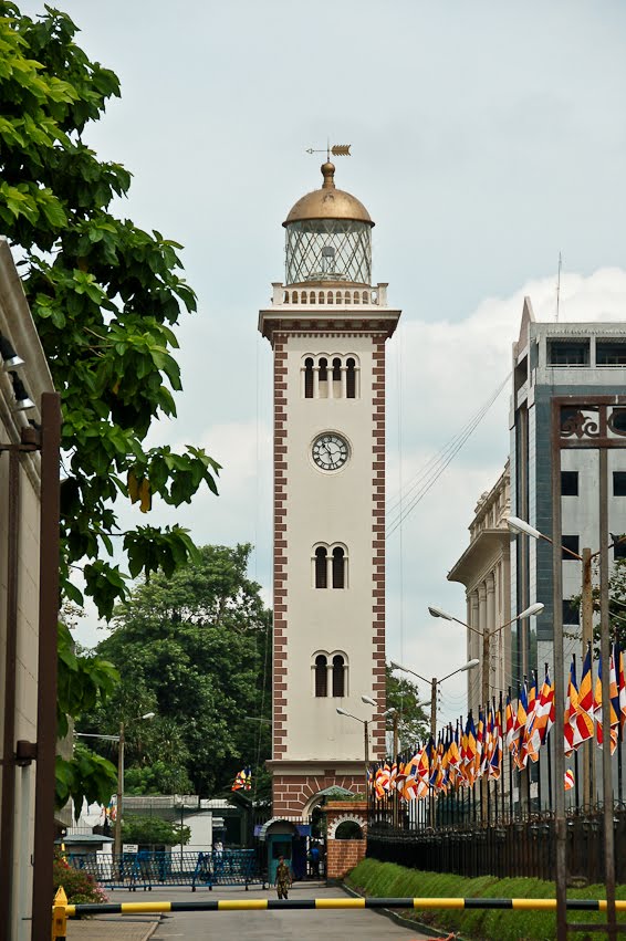 Colombo. Old Lighthouse, Clocktower (build 1860) by Alexander Khmelkov