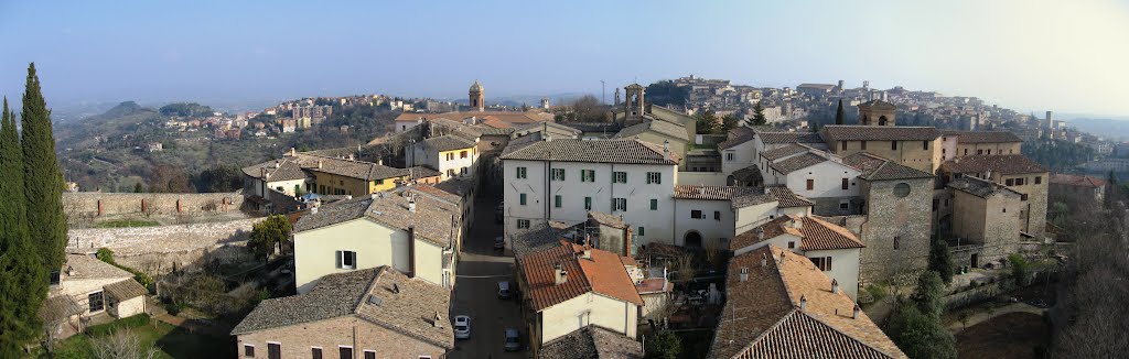 Perugia vista dalla terrazza della Porta del Cassero by peolo88