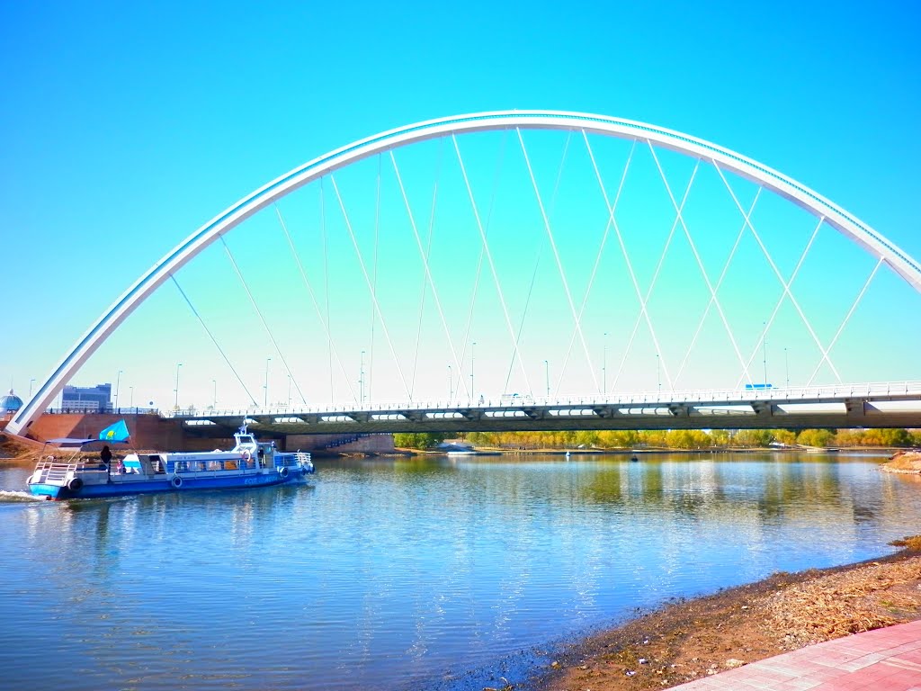 New bridge in Astana, Kazakhstan by Sergey Daulenov