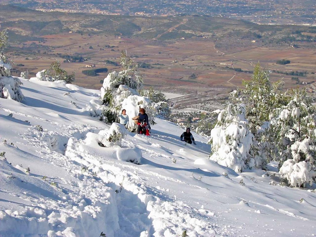 2003_01_11 subida Sierra Mariola por Agres2 by francisco senderos