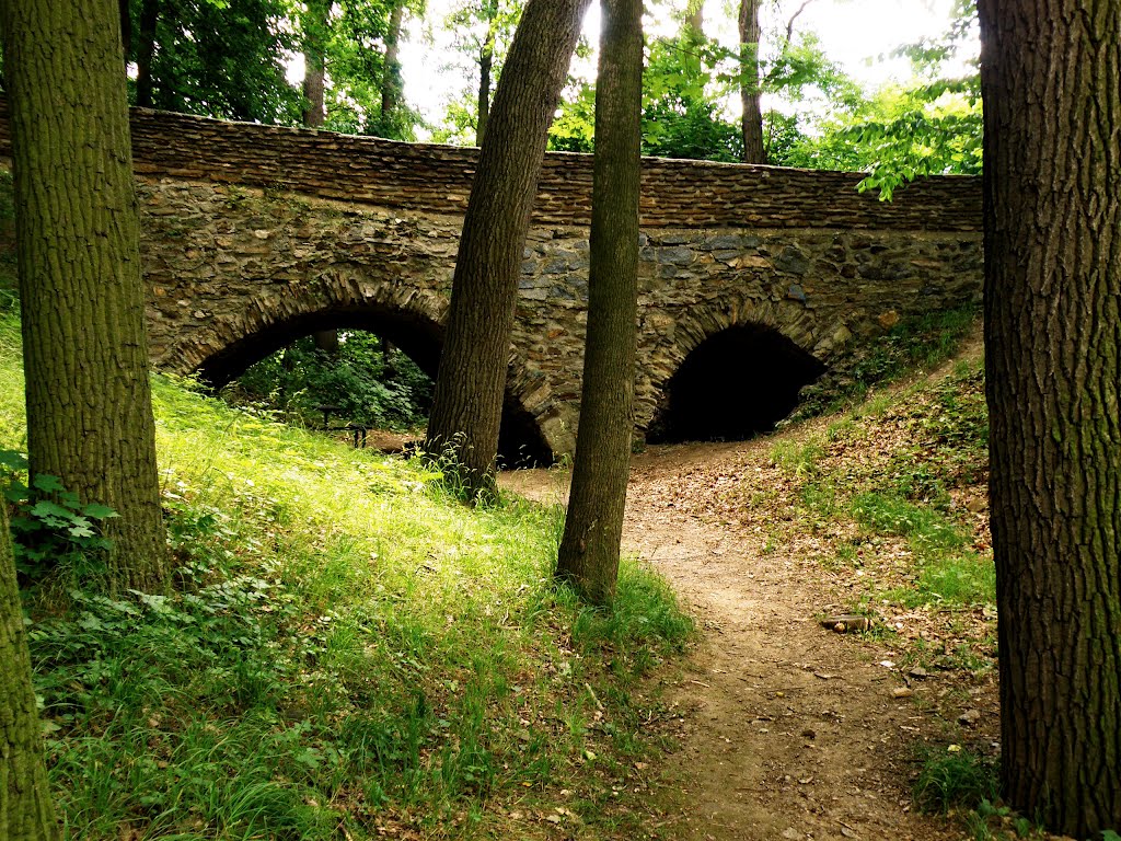 Týn nad Vltavou, most k bývalému hradu by apcz.